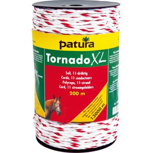 Patura tornado xl cord wit/rood 500m rol