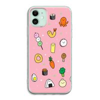 Happy bento friends: iPhone 11 Transparant Hoesje