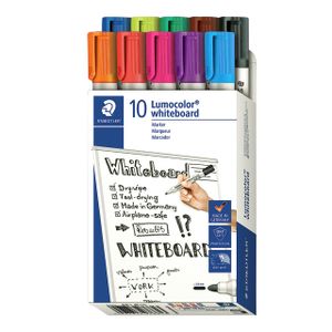 Viltstift Staedtler Lumocolor 351 whiteboard set ÃƒÆ' 10 stuks assorti