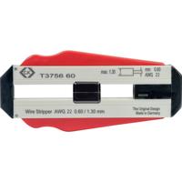 C.K T3756 60 Draadstripper Geschikt voor: PVC-draden, PTFE-draden 0.60 mm (max)