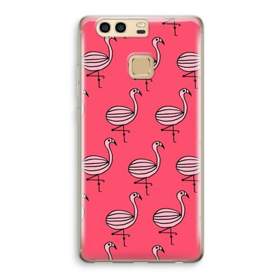 Flamingo: Huawei P9 Transparant Hoesje