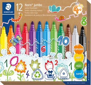 Staedtler Viltstift Noris 328 JUMBO, 12 stiften