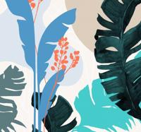 Noordwand Komar Ink Fotobehang Tropical Shapes - INX6-085