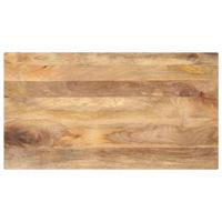 Tafelblad rechthoekig 100x50x2,5 cm massief mangohout