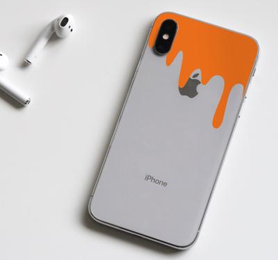 iPhone mobiel stickers Vloeistof druipend effect