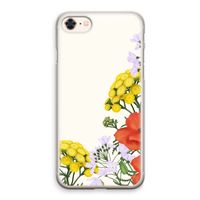 Wilde bloemen: iPhone 8 Transparant Hoesje