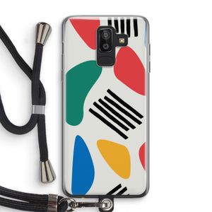 Illustratieve pop 1: Samsung Galaxy J8 (2018) Transparant Hoesje met koord