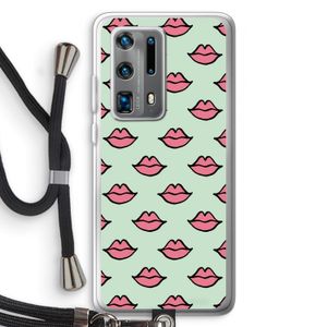 Lipjes: Huawei P40 Pro Plus Transparant Hoesje met koord