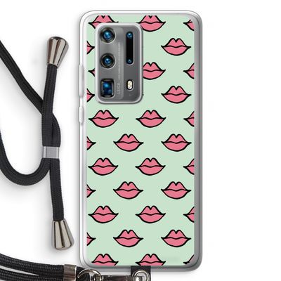 Lipjes: Huawei P40 Pro Plus Transparant Hoesje met koord