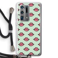 Lipjes: Huawei P40 Pro Plus Transparant Hoesje met koord