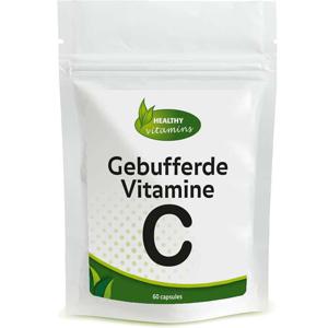 Gebufferde Vitamine C | Niet-zuur, maagvriendelijk | Magnesium-L-ascorbaat en calcium-L-ascorbaat | 60 vegan capsules | Vitaminesperpost.nl
