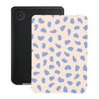 Lunso Kobo Clara BW / Clara Colour hoesje (6 inch) - Vegan Saffiano Leren Sleep Cover - Azure Pebble