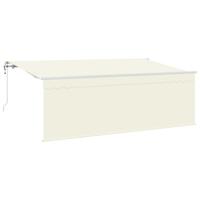 VidaXL Inklapbaar zonnescherm crème 400 x 200 cm