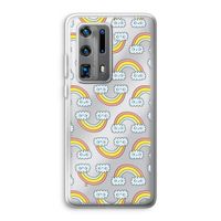Regenboog: Huawei P40 Pro Plus Transparant Hoesje