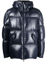 Moncler padded hooded jacket - Bleu