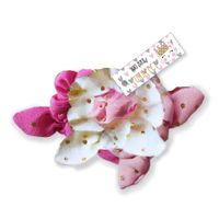 Purrfect Scrunchies 3 Stuks Roze/Wit Purrfect Scrunchies 3 Stuks Roze/Wit