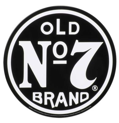 Jack Daniel's Old No. 7 Rond Metalen Bord