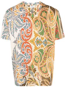 ETRO t-shirt en coton à imprimé cachemire - Orange