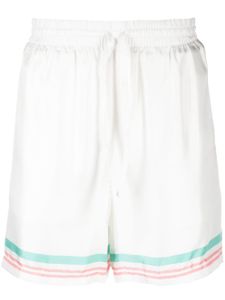 Casablanca short de sport Tennis Club Icon en soie