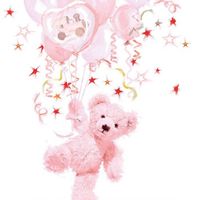 Ambiente Servet 33cm Teddy Rose - thumbnail