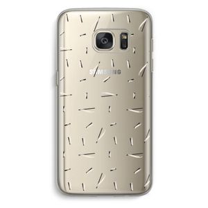 Hipster stripes: Samsung Galaxy S7 Transparant Hoesje