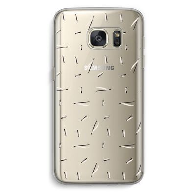 Hipster stripes: Samsung Galaxy S7 Transparant Hoesje