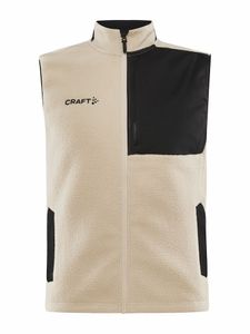 Craft 1913810 ADV Explore Pile Fleece Vest M - Ecru/Black - XXL