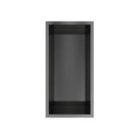 Hotbath &MORE Inbouwbox of inbouwnis - 30x15x10 - Geborsteld gunmetal PVD BOX015BGP