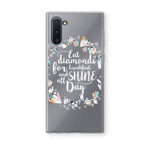 Diamonds: Samsung Galaxy Note 10 Transparant Hoesje