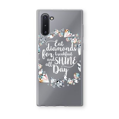Diamonds: Samsung Galaxy Note 10 Transparant Hoesje