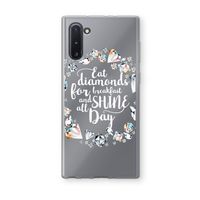 Diamonds: Samsung Galaxy Note 10 Transparant Hoesje