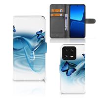 Xiaomi 13 Pro | Telefoonhoesje | Met pasjeshouder | Vlinders