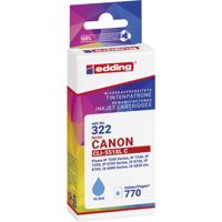 Edding Inktcartridge vervangt Canon CLI-551XL Compatibel Cyaan EDD-322 18-322-01 - thumbnail