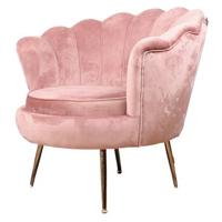 DS4U - Feliz fauteuil velvet zalmroze