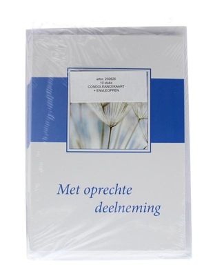 Condoleance kaart & envelop SH