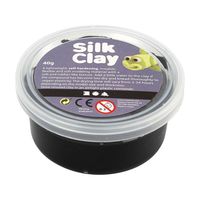 Silk Clay Zwart, 40gr.