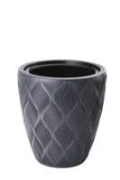 Vita bloempot Flow 30 antraciet