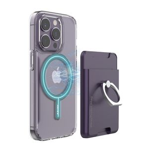 iRing Pocket Telefoonhouder - Pasjeshouder - Universeel - Donker paars