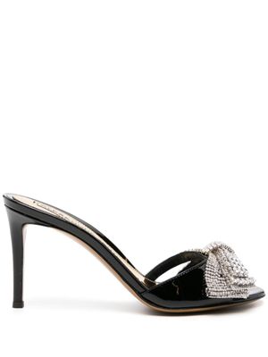 Alexandre Vauthier sandales vernies à détail de nœud 85 mm - Noir