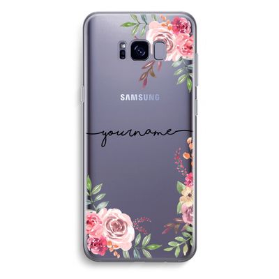 Rozen: Samsung Galaxy S8 Plus Transparant Hoesje