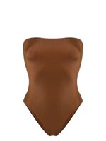 LIDO maillot de bain à design sans bretelles - Marron