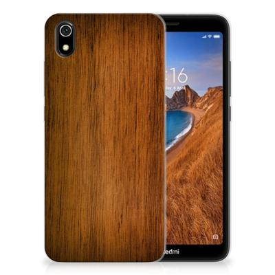 Xiaomi Redmi 7A | Bumper Hoesje | Donker Hout