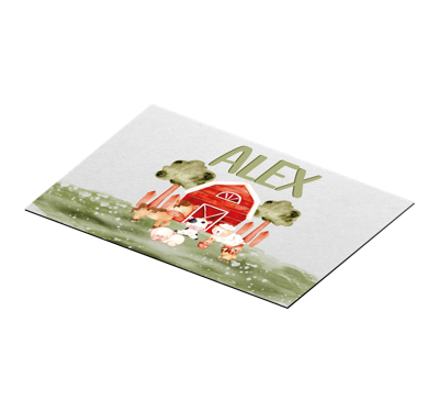 Waterverf boerderij placemat voor huis