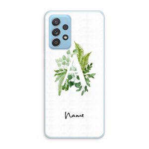 Green Brush: Samsung Galaxy A73 Transparant Hoesje