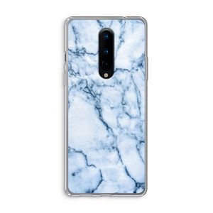 Blauw marmer: OnePlus 8 Transparant Hoesje