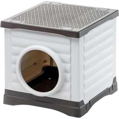 Nis - FERPLAST - PETVILLA 50 - 38,5 x 43 x 38,5 cm - Wit / Grijs