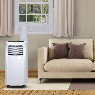 7000 BTU Draagbare Airconditioner met Afstandsbediening Mobiele Airconditioner 32 x 36 x 62,5 cm Wit