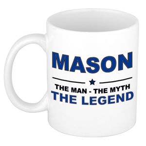 Mason The man, The myth the legend cadeau koffie mok / thee beker 300 ml