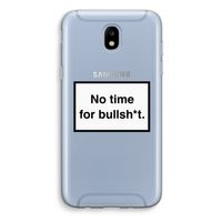 No time: Samsung Galaxy J5 (2017) Transparant Hoesje No time: Samsung Galaxy J5 (2017) Transparant Hoesje