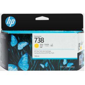 HP 738 130 ml gele inktcartridge voor DesignJet